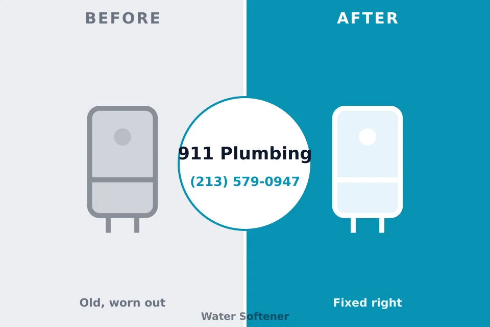 Before and after: plumbing repair Barker Heights, NC